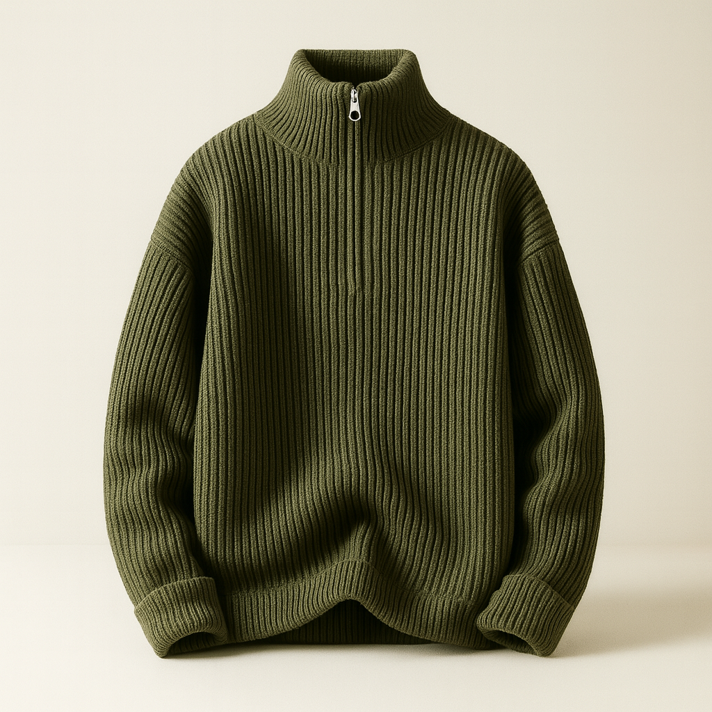 Gregory | Luxe Wool Quarter-Zip Sweater