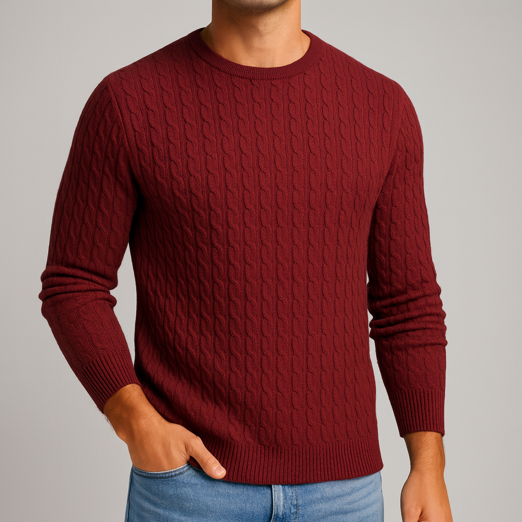 Miles | Merino Wool Ribbed Crewneck Sweater