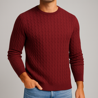 Miles | Merino Wool Ribbed Crewneck Sweater