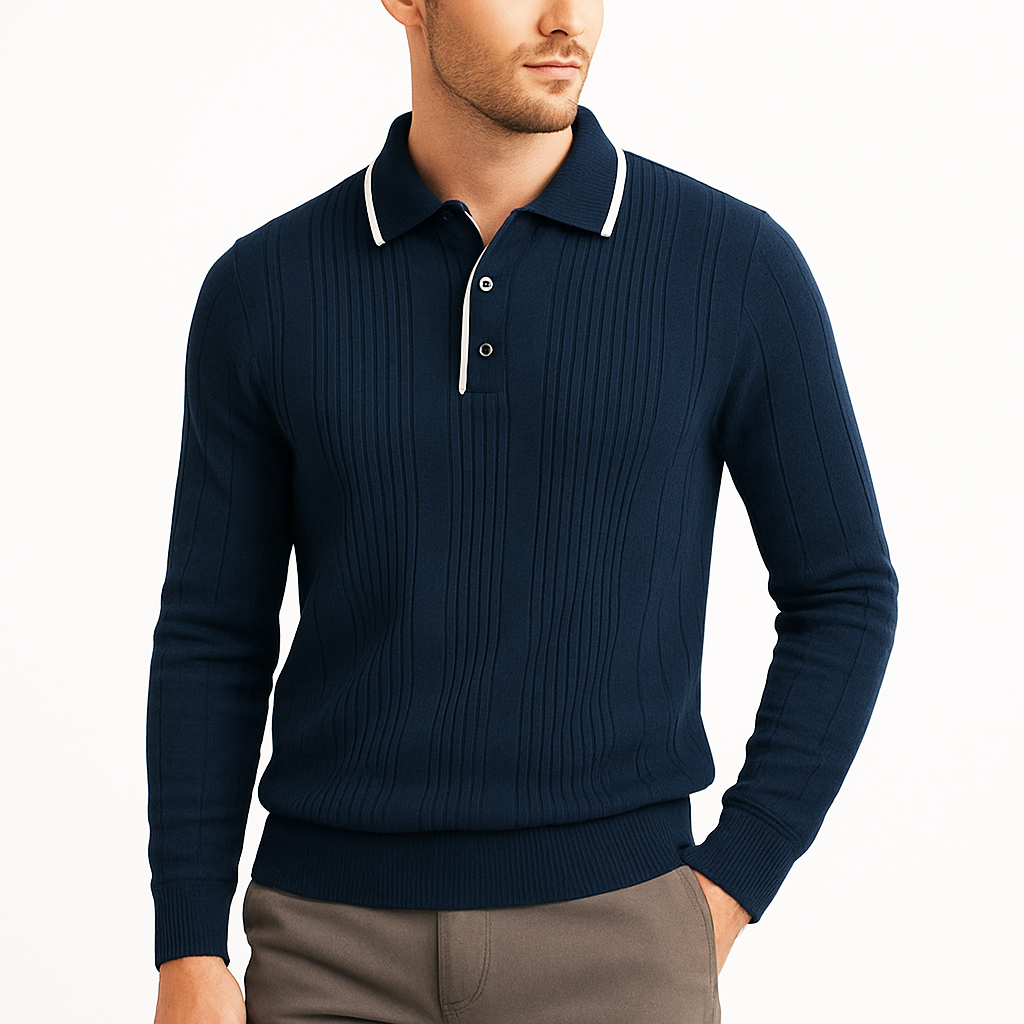Theo | Luxe Knit Polo Shirt