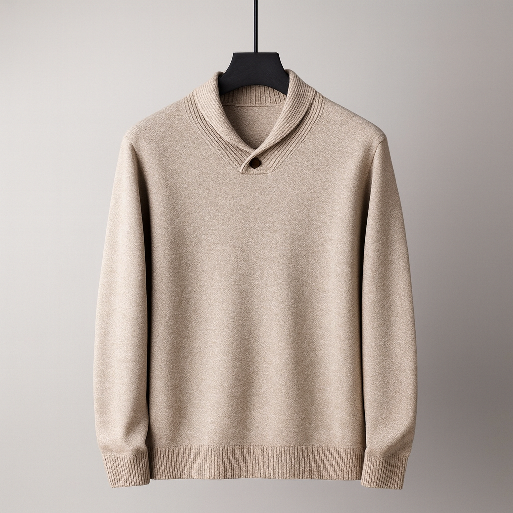 Everett | Luxe Merino Wool Shawl Collar Sweater
