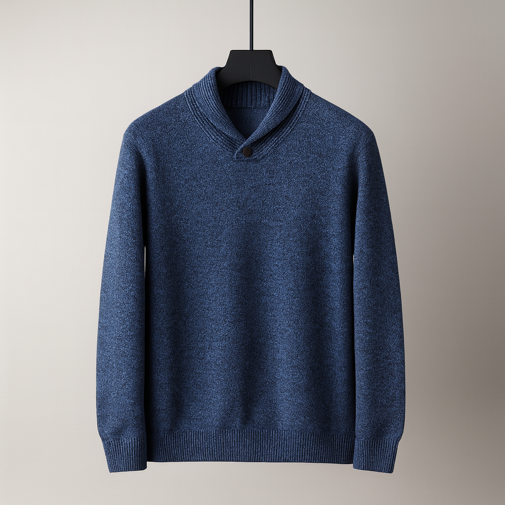 Everett | Luxe Merino Wool Shawl Collar Sweater