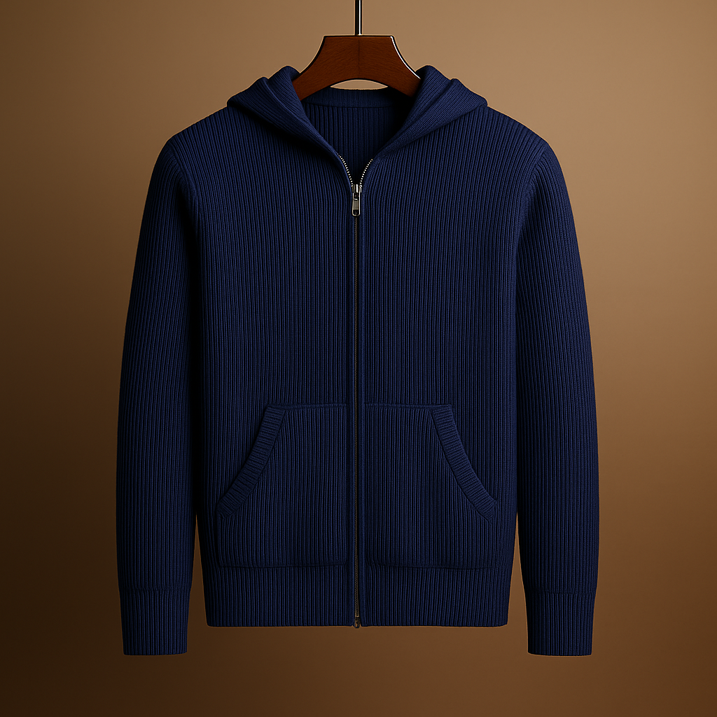 Julian | Luxe Wool Zip-Up Hoodie