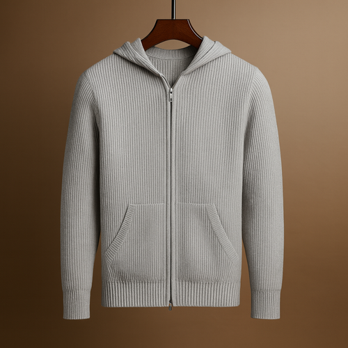 Julian | Luxe Wool Zip-Up Hoodie