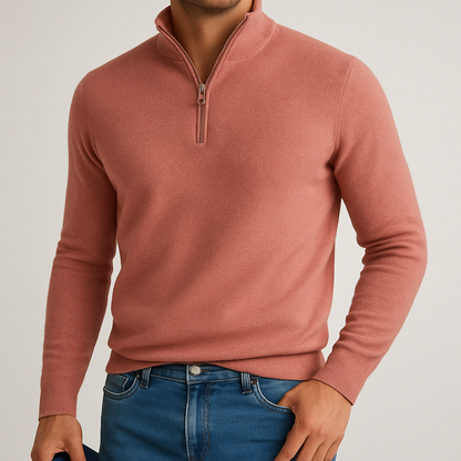 Oberon | Luxe Cashmere Blend Quarter-Zip Sweater