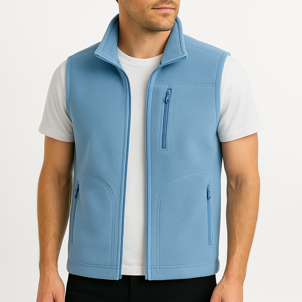 Cedric | Luxe Fleece Zip-Up Vest