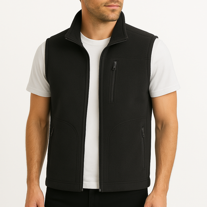 Cedric | Luxe Fleece Zip-Up Vest