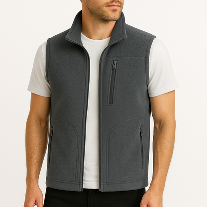 Cedric | Luxe Fleece Zip-Up Vest