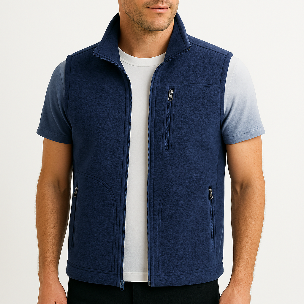 Cedric | Luxe Fleece Zip-Up Vest