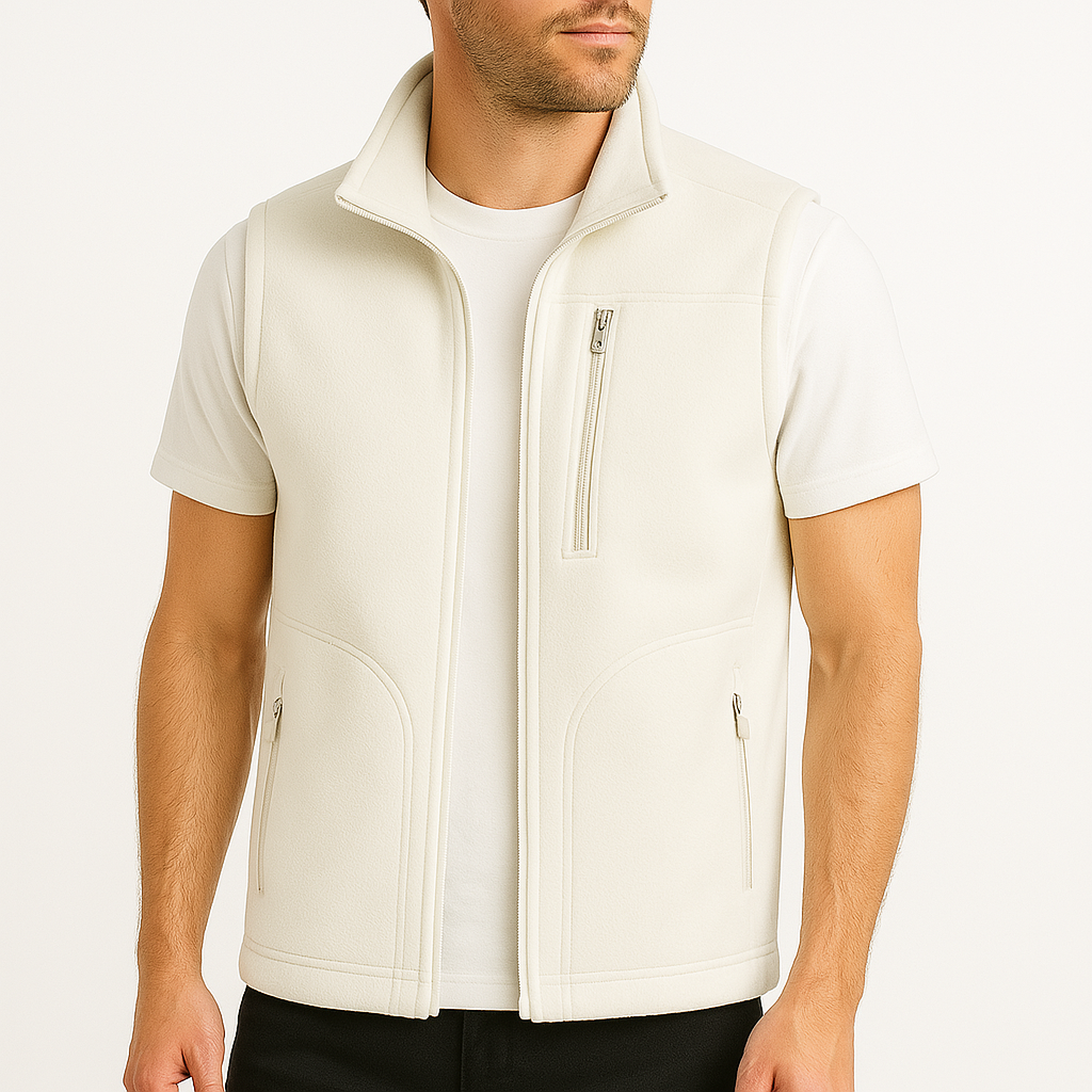 Cedric | Luxe Fleece Zip-Up Vest