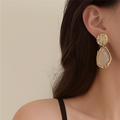 Renata | Elegant Resin Statement Earrings