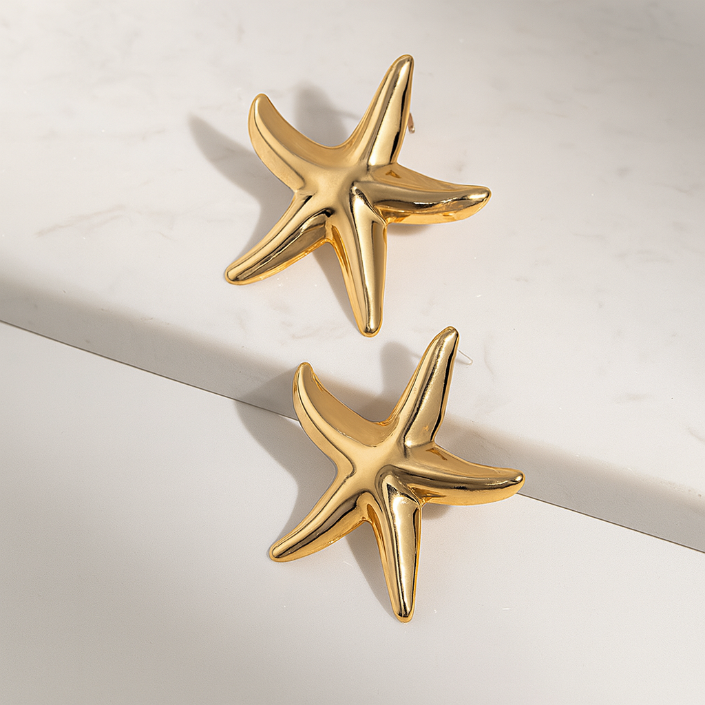 Giselle | Elegant Starfish Earrings