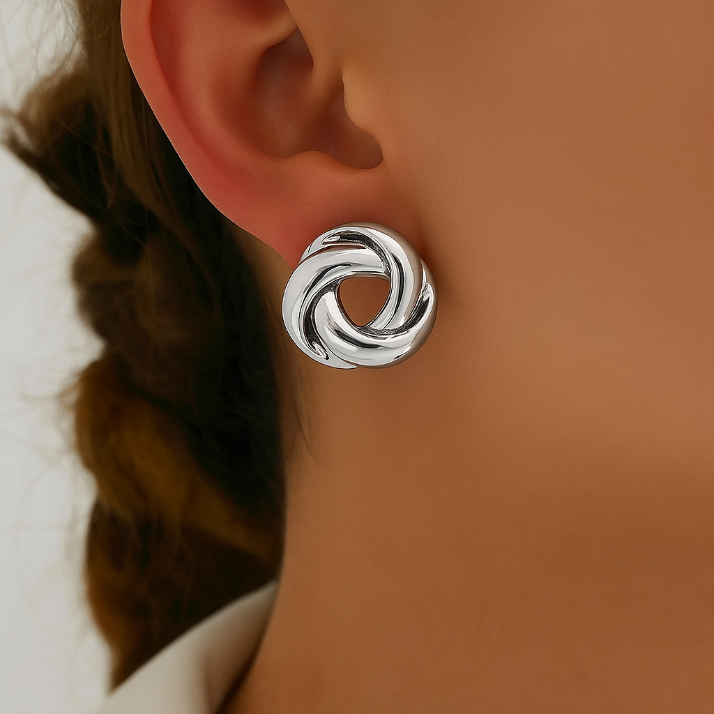 Junia | Twisted Statement Earrings