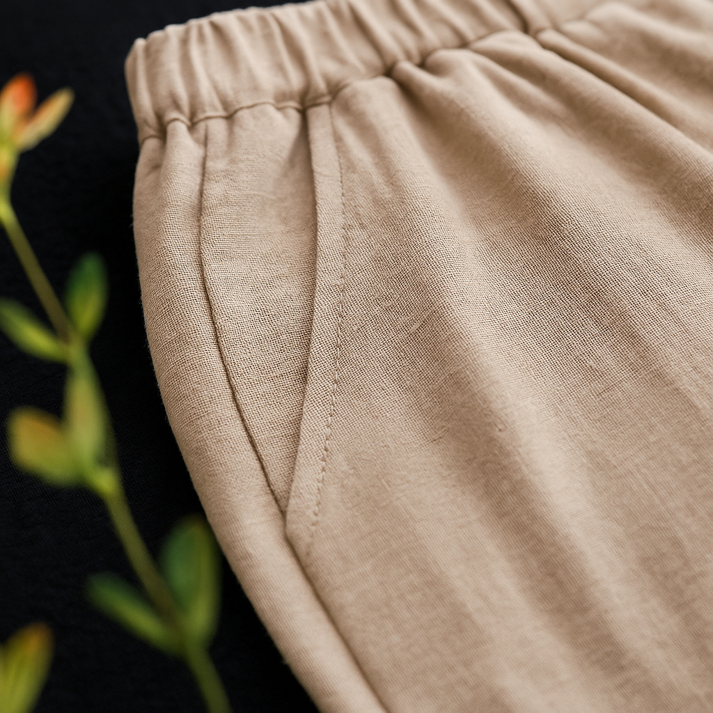 Nadia | Effortless Linen Drawstring Trousers