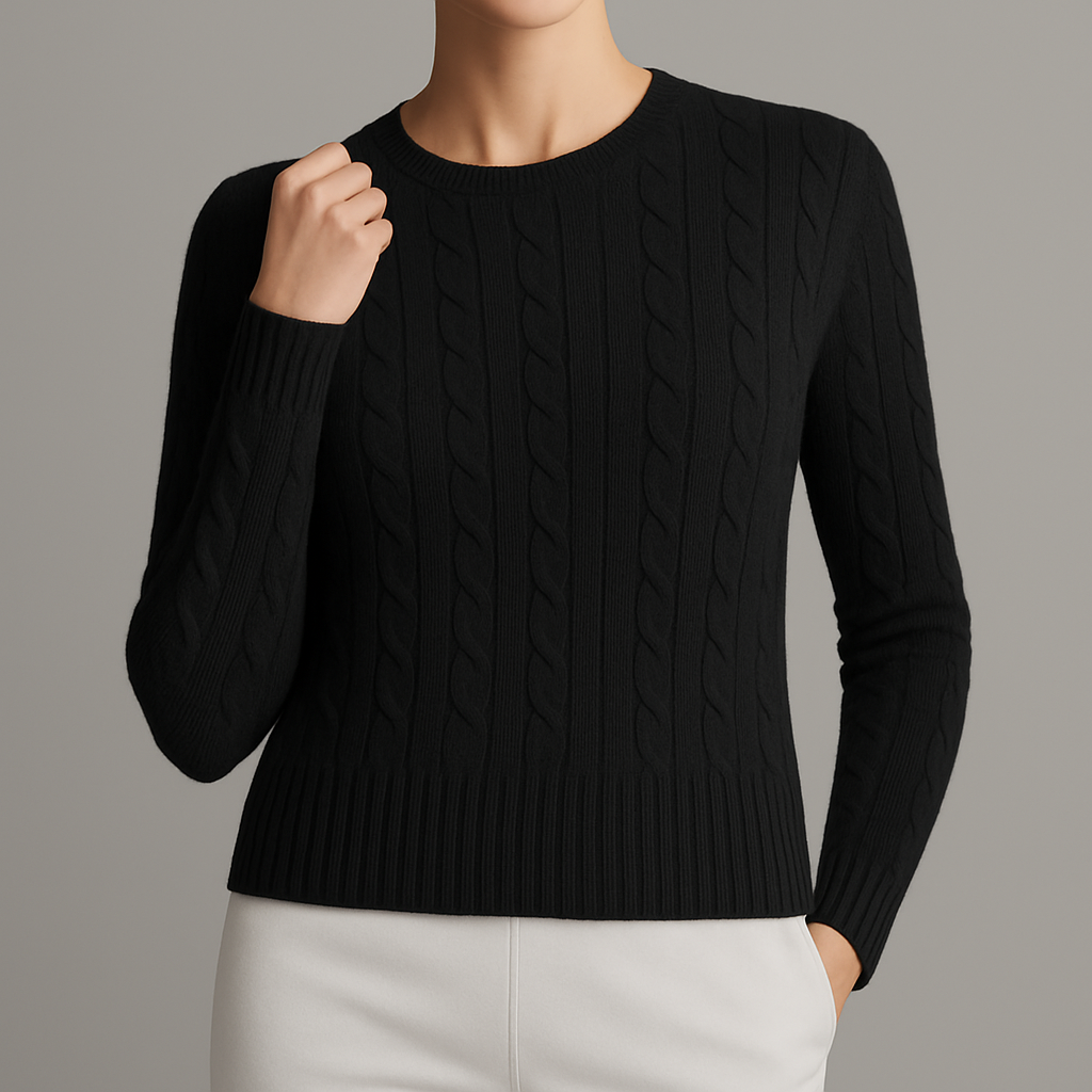 Emmeline | Luxe Cotton Cable-Knit Sweater