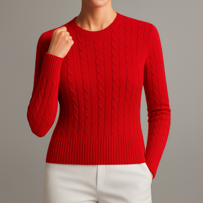 Emmeline | Luxe Cotton Cable-Knit Sweater