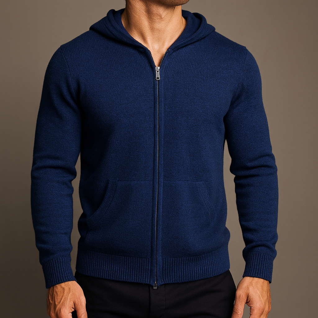 Julian | Luxe Wool Zip-Up Hoodie