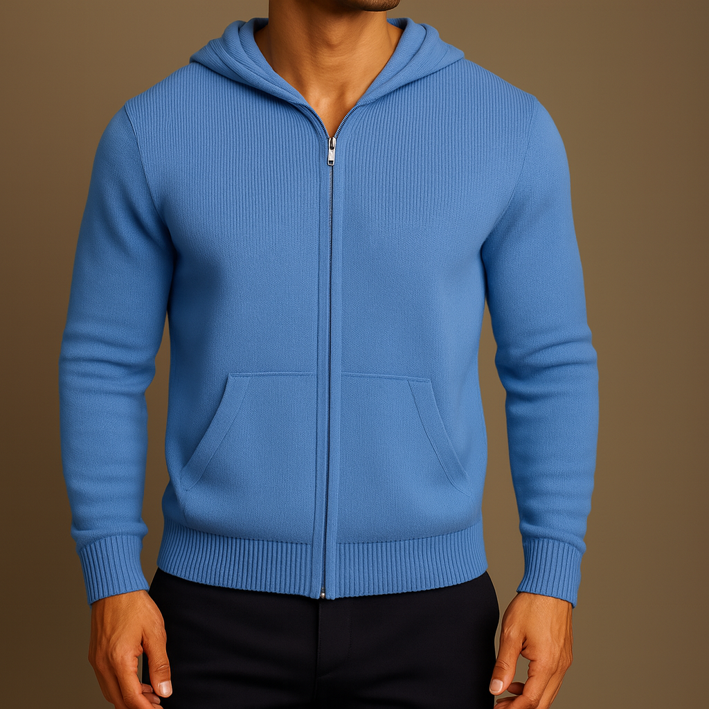 Julian | Luxe Wool Zip-Up Hoodie