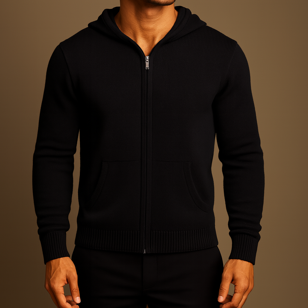 Julian | Luxe Wool Zip-Up Hoodie