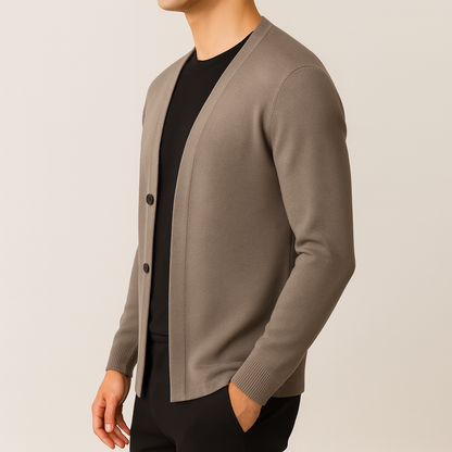 Nico | Tailored Wool Button-Up Cardigan