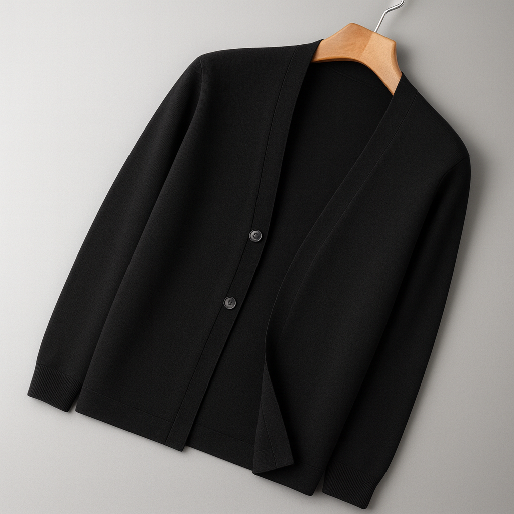 Nico | Tailored Wool Button-Up Cardigan