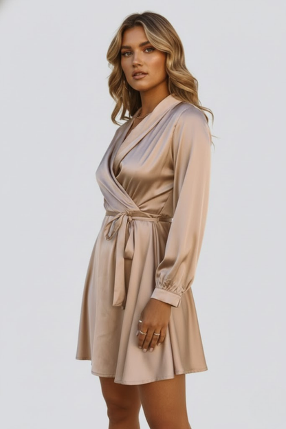 Lila | V-Neck Wrap Mini Dress