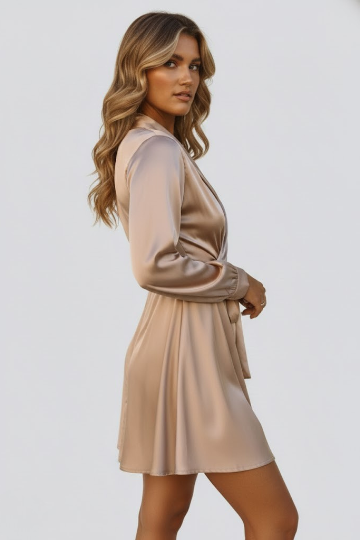 Lila | V-Neck Wrap Mini Dress