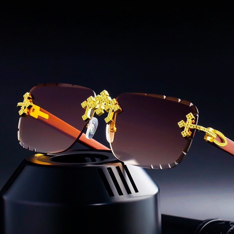 Vivienne | Rimless Retro Sunglasses