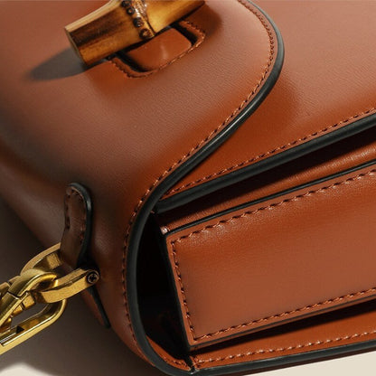 Esme | Luxe Leather Bamboo Handbag