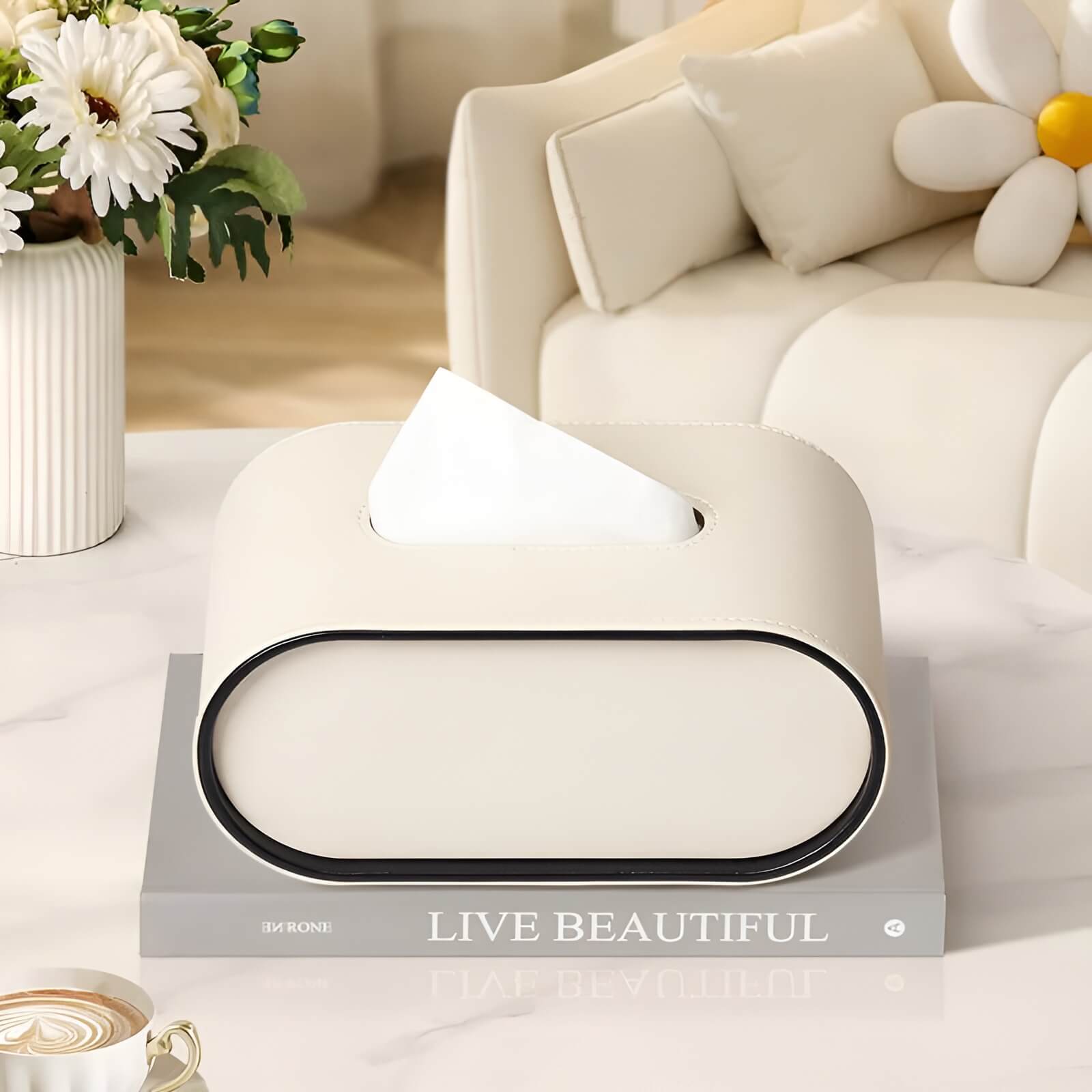 Vivienne | Luxe Leather Tissue Box