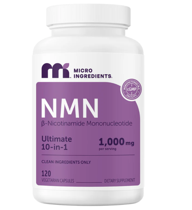 Micro Ingredients NMN Complex 1,000mg Per Serving, 120 Veggie Capsules