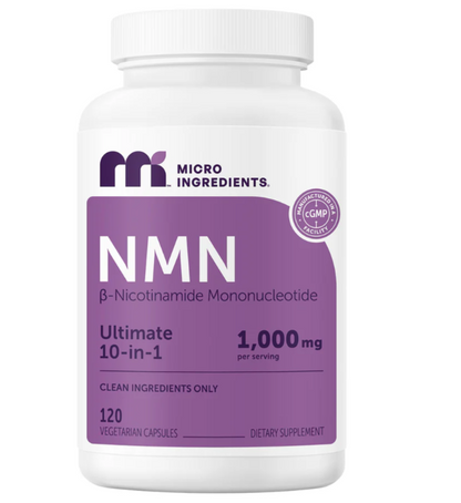 Micro Ingredients NMN Complex 1,000mg Per Serving, 120 Veggie Capsules