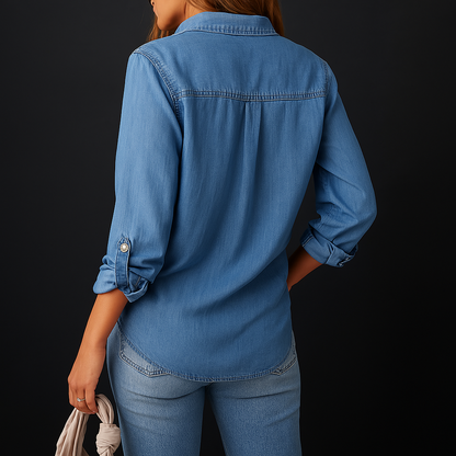 Esme | Chic Denim Button-Down Shirt