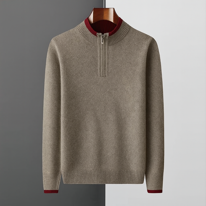 Caspian | Luxe Wool Quarter-Zip Sweater
