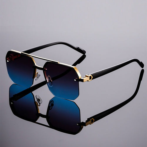 Freya | Milano Semi-Rimless Vintage Sunglasses