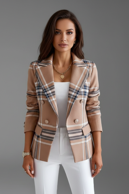 Lila | Textured Lapel Blazer