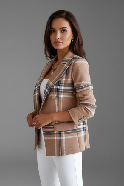 Lila | Textured Lapel Blazer