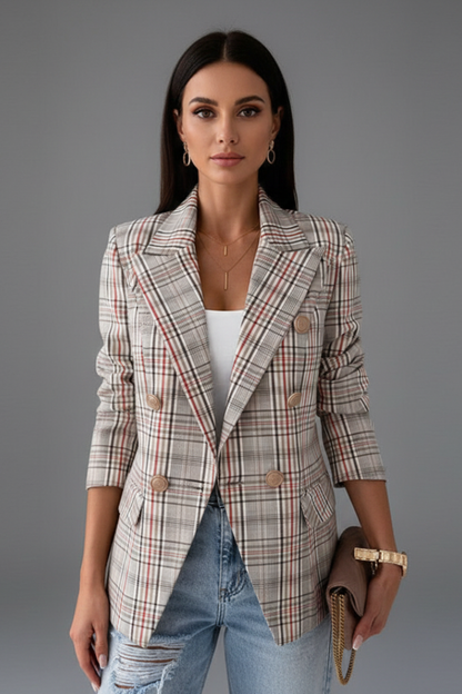 Lila | Textured Lapel Blazer