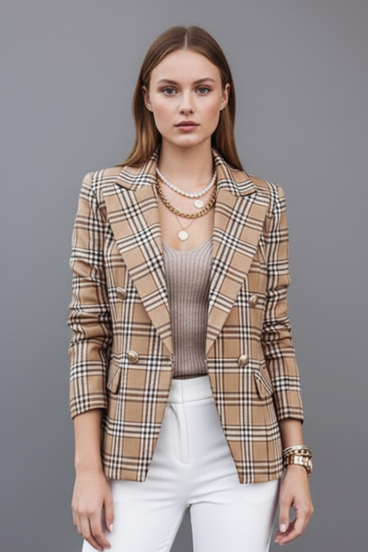 Lila | Textured Lapel Blazer