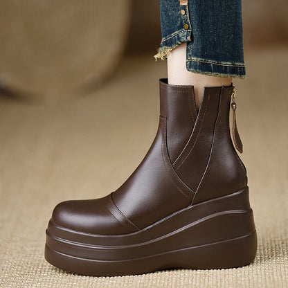 Arabella | Luxe Leather Orthopedic Platform Boots