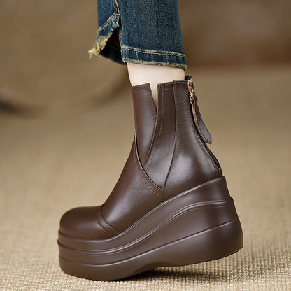Arabella | Luxe Leather Orthopedic Platform Boots