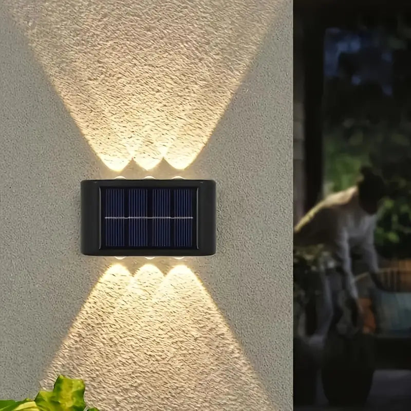 EcoGlow | Elegant Sustainable Solar Outdoor Wall Lamp