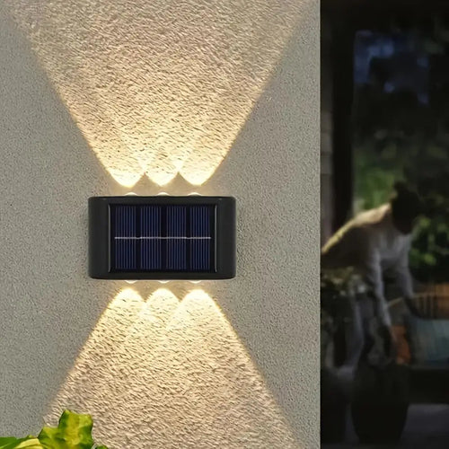 EcoGlow | Elegant Sustainable Solar Outdoor Wall Lamp