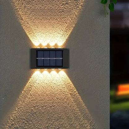 EcoGlow | Elegant Sustainable Solar Outdoor Wall Lamp