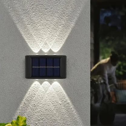 EcoGlow | Elegant Sustainable Solar Outdoor Wall Lamp