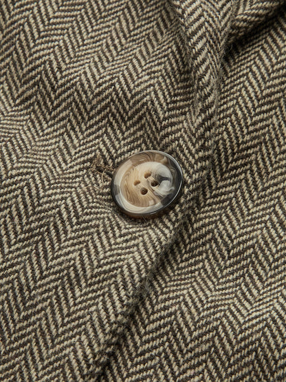 Elegant Tweed Blazer with 3D Flower Design | Stylish Long Sleeve Jacket for Chic Outfits