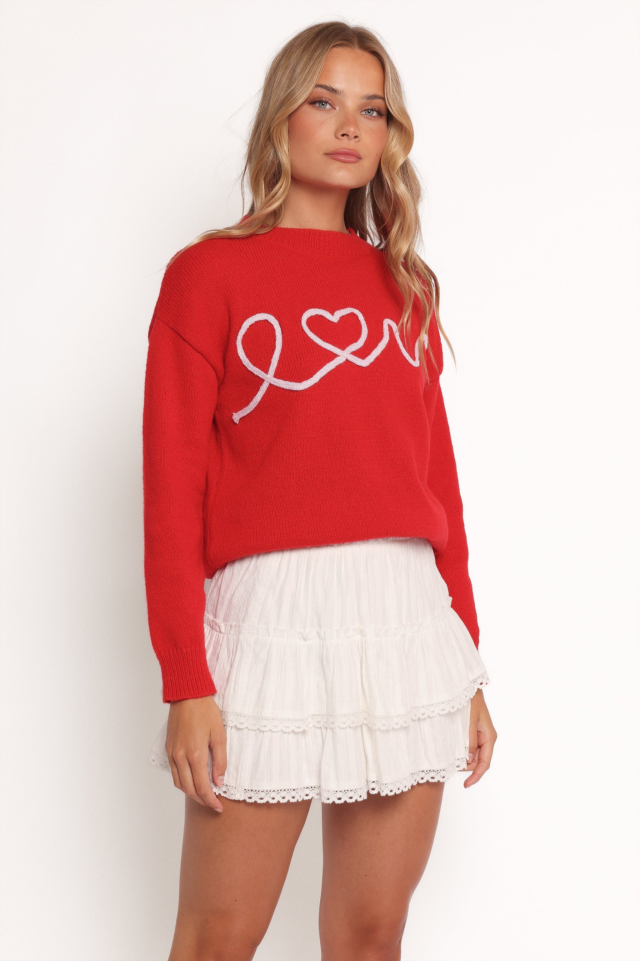 Ella | Charming Oversized Women's Sweater with Embroidery