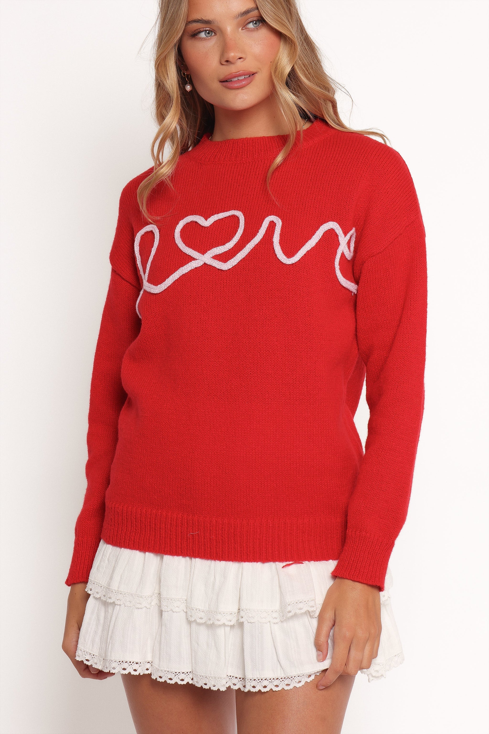 Ella | Charming Oversized Women's Sweater with Embroidery