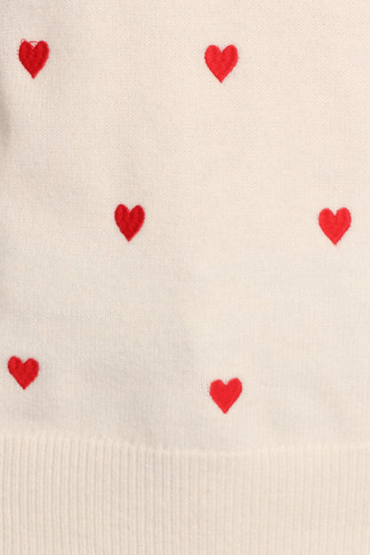 Ella | Cozy Heart Patterned Knit Sweater for Women