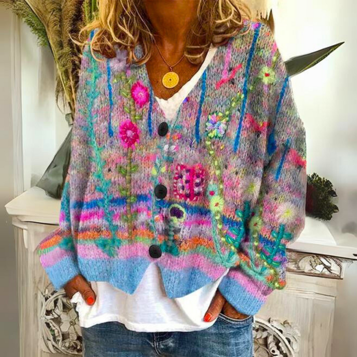 Ella | Cozy Oversized Women's Sweater in Vibrant Knit Design